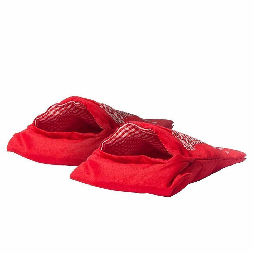 2 Pack New Potato Express Microwave Cooker Bags 4 Minutes Fast Reusable Washable