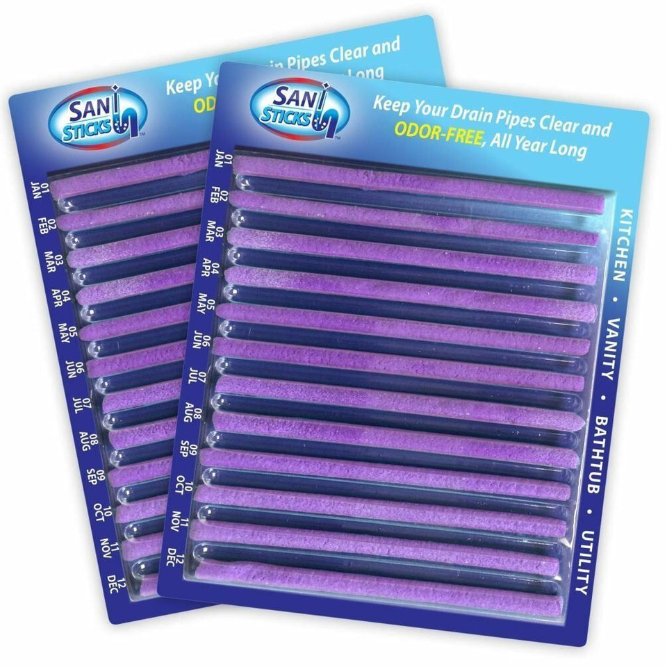 Sani Sticks 24 Pack Keeps Drains And Pipes Clear And Odor Free
