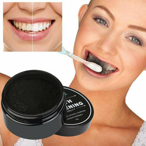 Organic Coconut Activated Charcoal Natural Teeth Whitening Powder Toothpaste