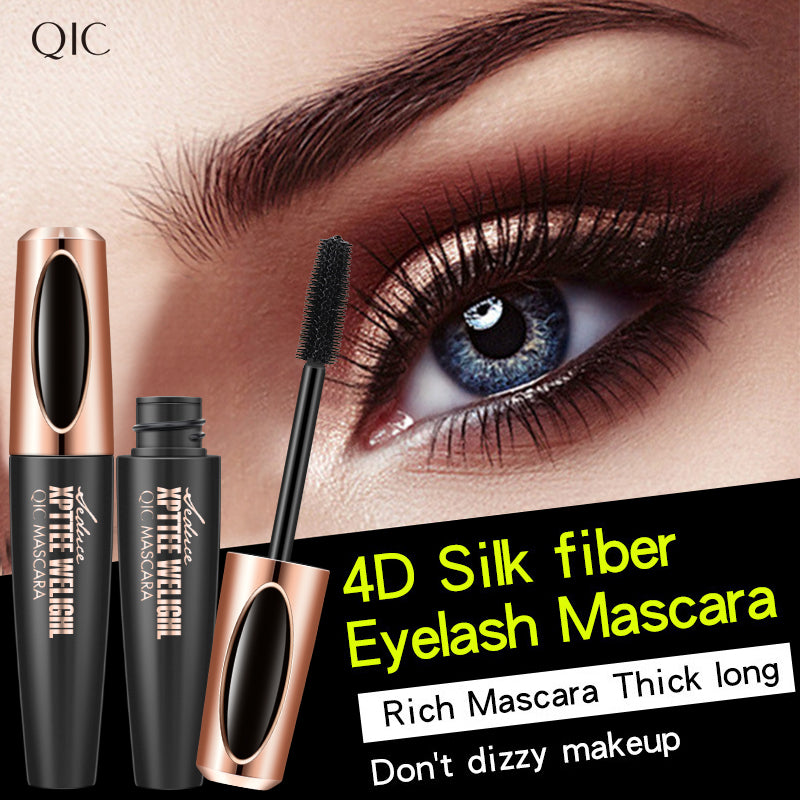 TekDeals 4D Silk Fiber Eyelash Mascara Extension Makeup Black Waterproof Eye Lashes