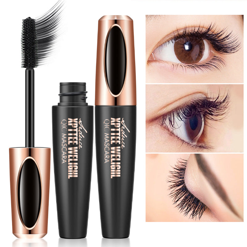 TekDeals 4D Silk Fiber Eyelash Mascara Extension Makeup Black Waterproof Eye Lashes