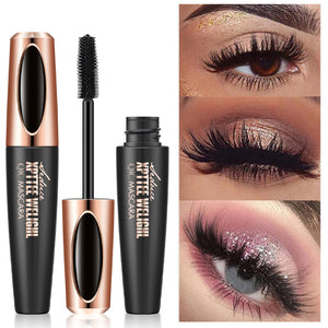 TekDeals 4D Silk Fiber Eyelash Mascara Extension Makeup Black Waterproof Eye Lashes