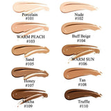 Phoera Foundation Makeup Full Coverage Liquid Base Brighten Long Lasting Shade