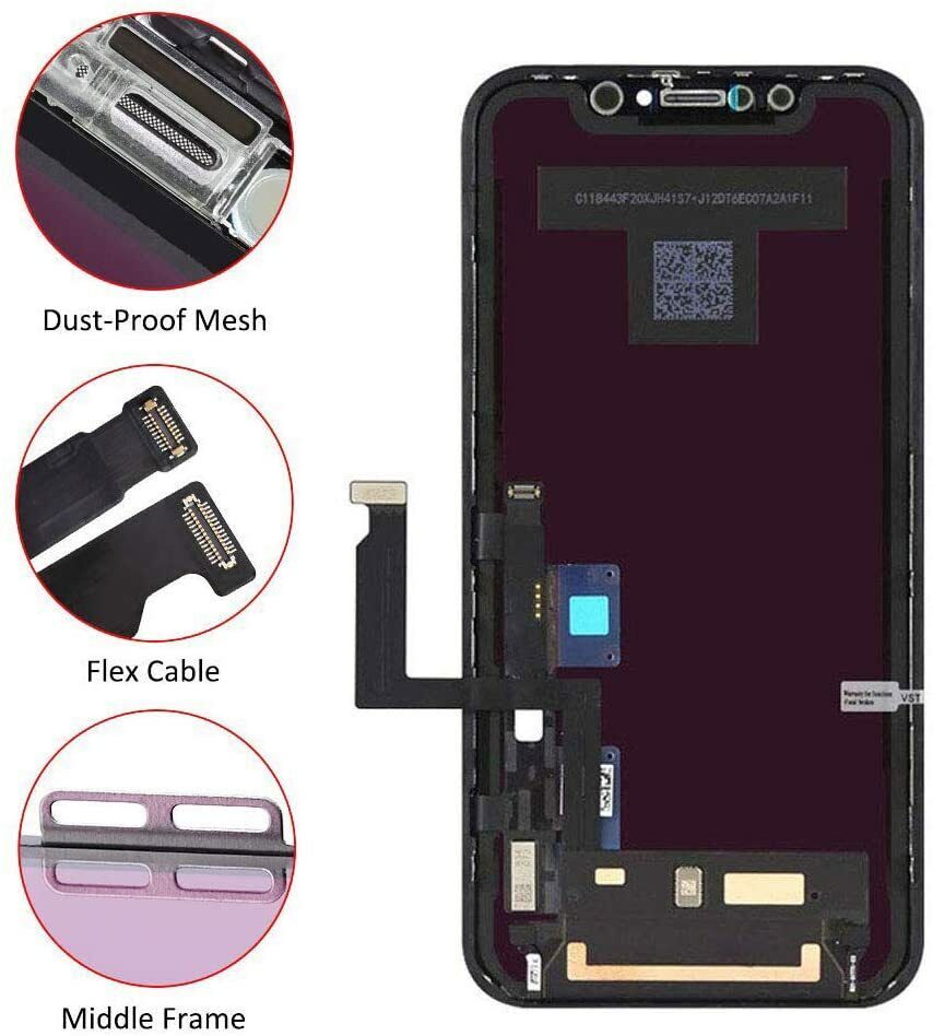 US For iPhone 11 / XR LCD Display Touch Screen Digitizer Replacement With Tools