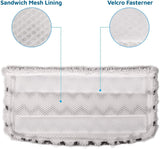 3/6 Pack Steam Mop Pads with Scrub Strips Microfiber Replacement Pad for Shark