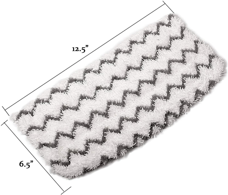 3/6 Pack Steam Mop Pads with Scrub Strips Microfiber Replacement Pad for Shark