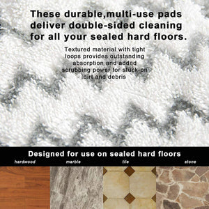 3/6 Pack Steam Mop Pads with Scrub Strips Microfiber Replacement Pad for Shark