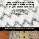 3/6 Pack Steam Mop Pads with Scrub Strips Microfiber Replacement Pad for Shark