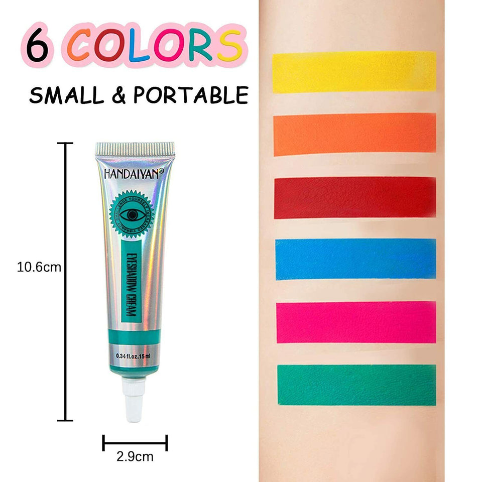 6 Color Eyeshadow Eyeliner Cream Matte Liquid Makeup Set Waterproof Long Lasting