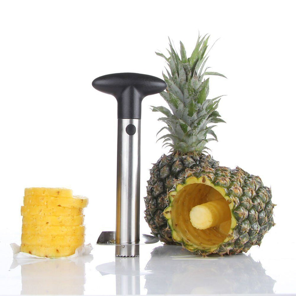 2 Packs Pineapple Cutter Corer Slicer Easy Kitchen Tool Stainless Steel with Box