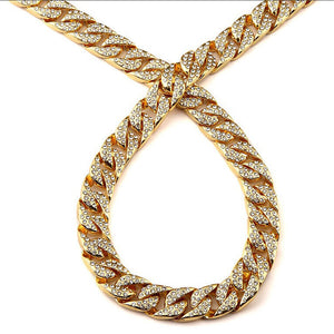 Hip Hop Men Quavo Gold Iced 15mm 16''-30'' Miami Cuban Choker Chain Necklace