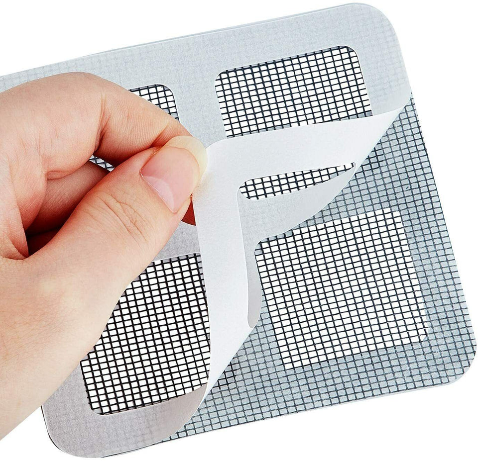 5x Window Door Screen Patch Repair Kit Cover Fiberglass Mesh Hole Repaire Tape