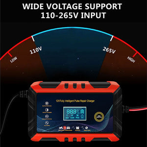 12V 6A Car Battery Charger Maintainer Auto Trickle RV for Truck Motorcycle ATV