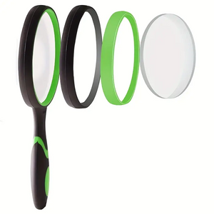 3 Pack Magnifying Glass 10X Handheld Reading Magnifier 50MM For Seniors and Kids