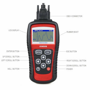 Konnwei KW808 OBD2 OBDII EOBD Scanner Car Code Reader Tester Diagnostic