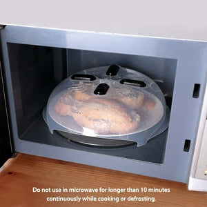 Magnetic Microwave Anti Splatter Cover Plate Guard Lid With Steam Vent