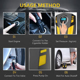 Car Air Tire Pump Inflator Compressor Digital Electric Auto Portable 150PSI 12V