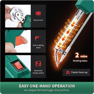 Electric Auto Soldering Iron Gun Kit Hand-Held Tweezers Wire Welding Tool 60W US