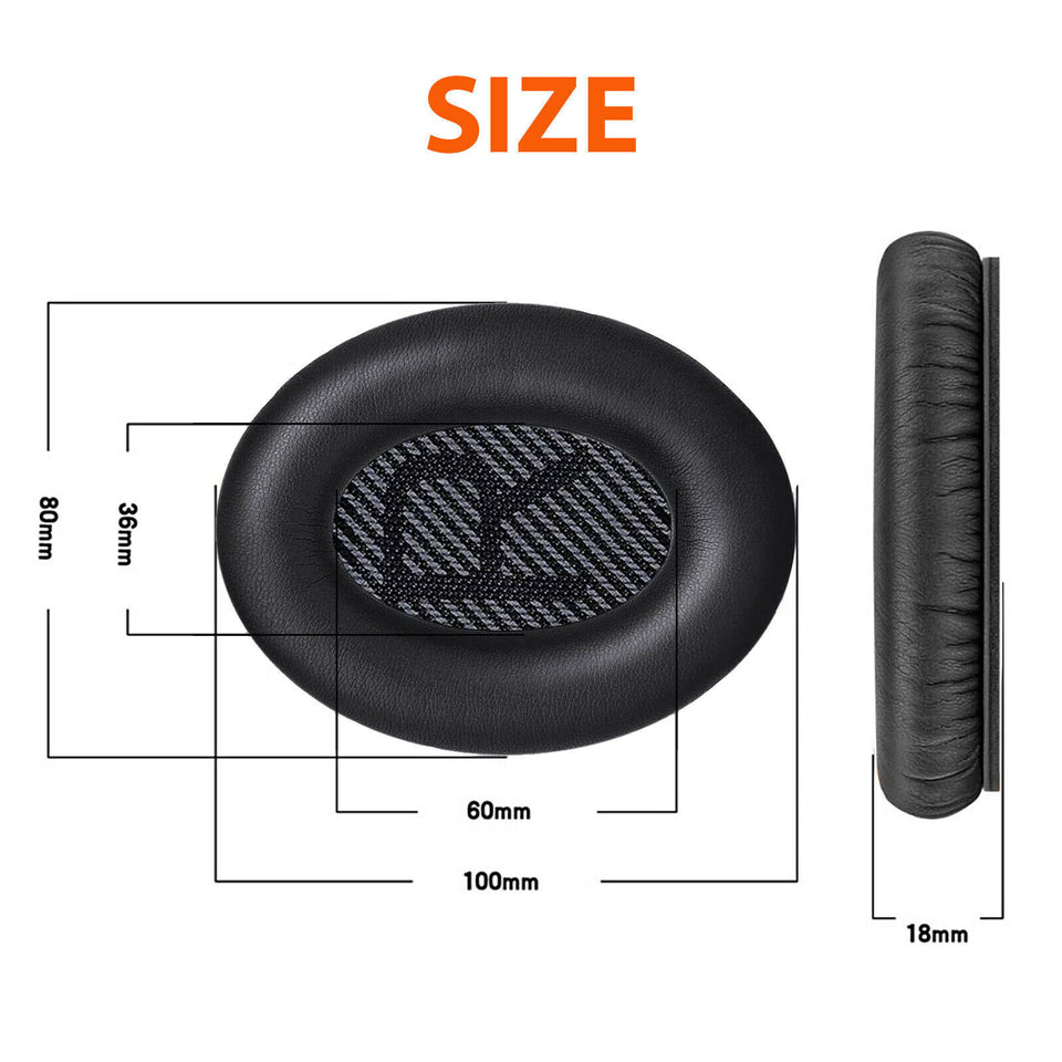 Ear Pads for Bose Comfort QC35/QC35 II Headphones Replacement Soft Cushion