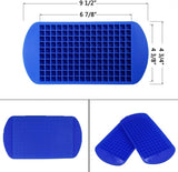 Ice Cube Maker Molds 160 Grids Mini Small Trays Silicone Bar Whiskey Cocktails