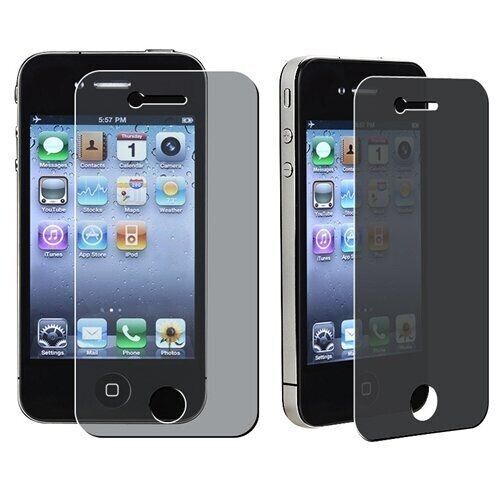 Pack 2 for Apple iPhone 4 4G 4S Privacy Anti-spy Screen Protector Shield Film