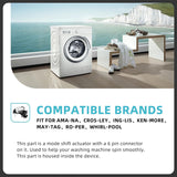 Actuator Compatible with Whirlpool Washer W10913953 W10597177 W10815026 AP60372