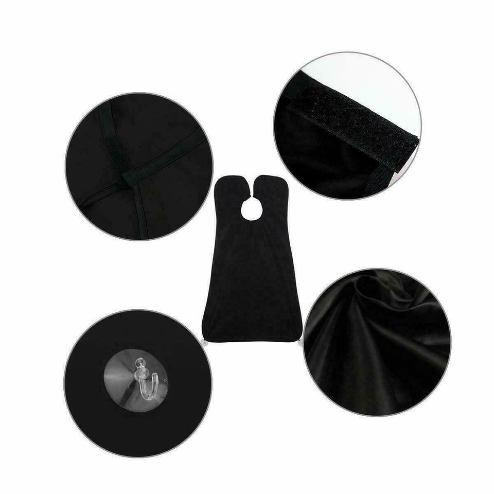 Men Facial Hair Trimmings Catcher Beard Whiskers Bib Shaving Apron Cape Cloth