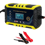 12V 6A Car Battery Charger Intelligent Automatic Pulse Repair Starter AGM/GEL