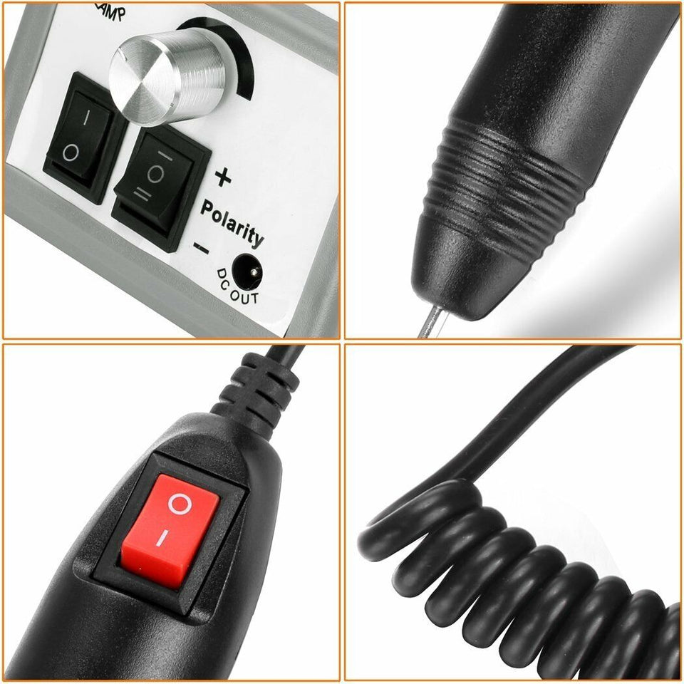 PROFESSIONAL ELECTRIC NAIL FILE DRILL Manicure Tool Pedicure Machine Set kit US