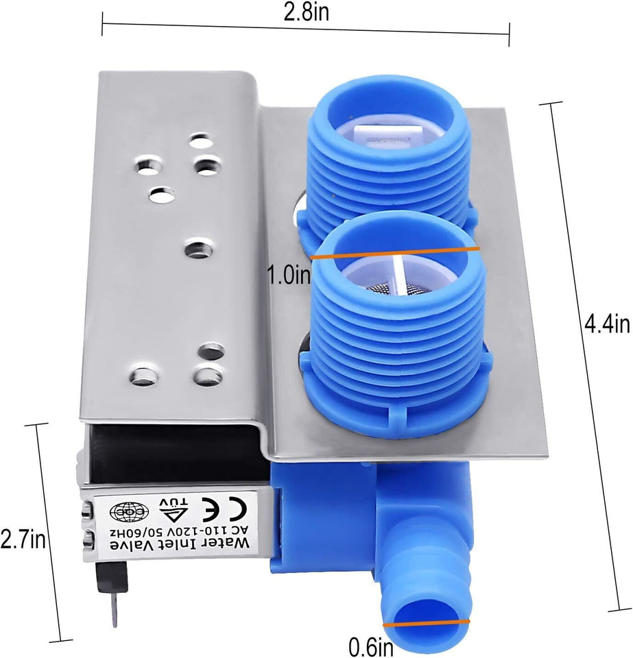 285805 Water Inlet Valve for Whirlpool Kenmore Maytag GE Washer Washing Machine