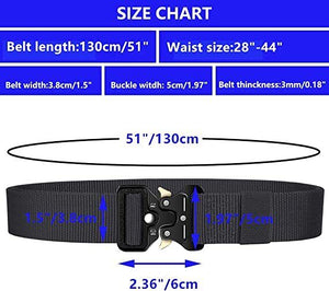 Men Casual Military Tactical Army Adjustable Quick Release Belts Pants Waistband