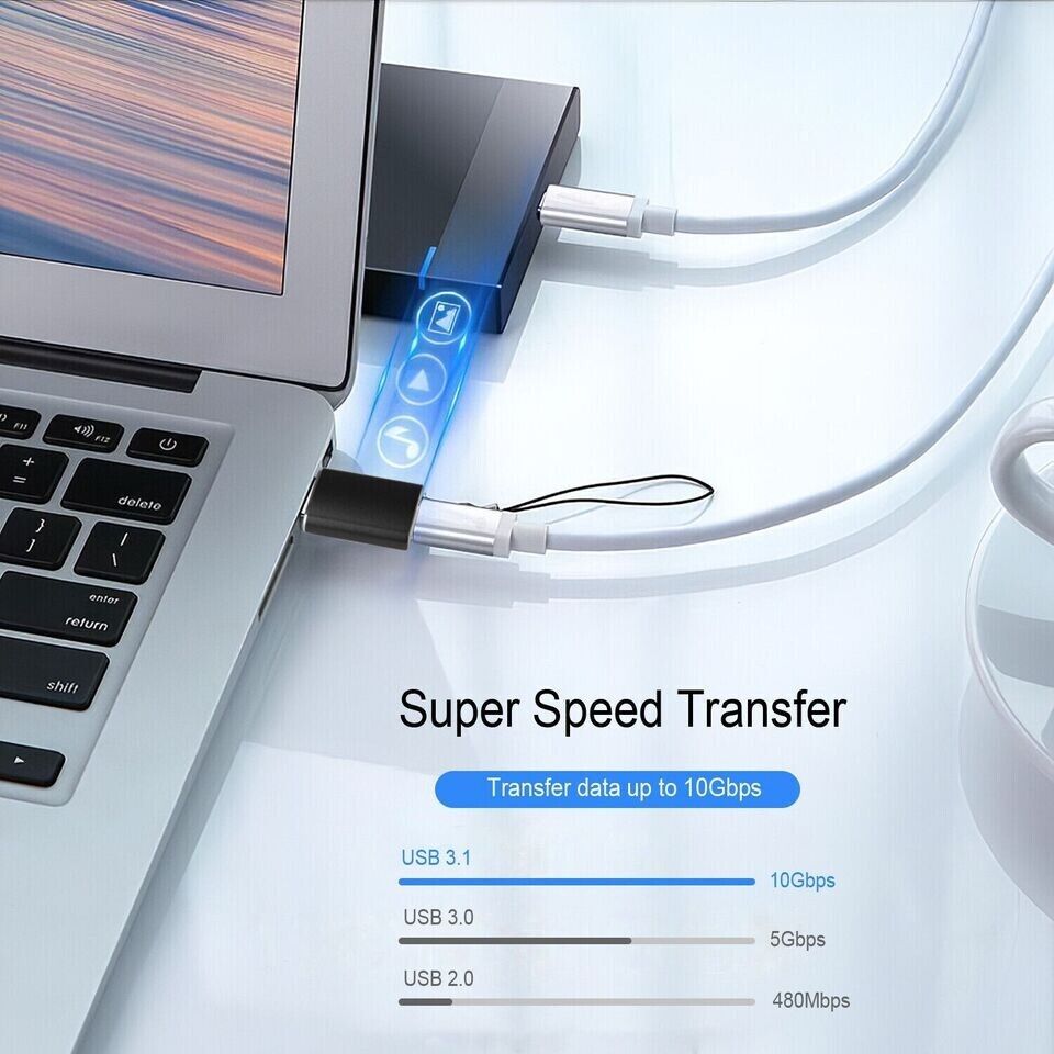 NEW 4 PACK USB C 3.1 Type C Female to USB 3.0 Type A Male Port Converter Adapter