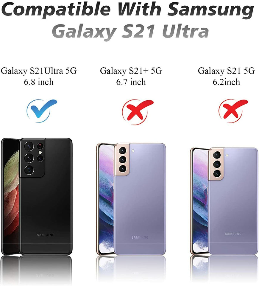 3x For Samsung Galaxy S21 Ultra Camera Lens Metal Protector
