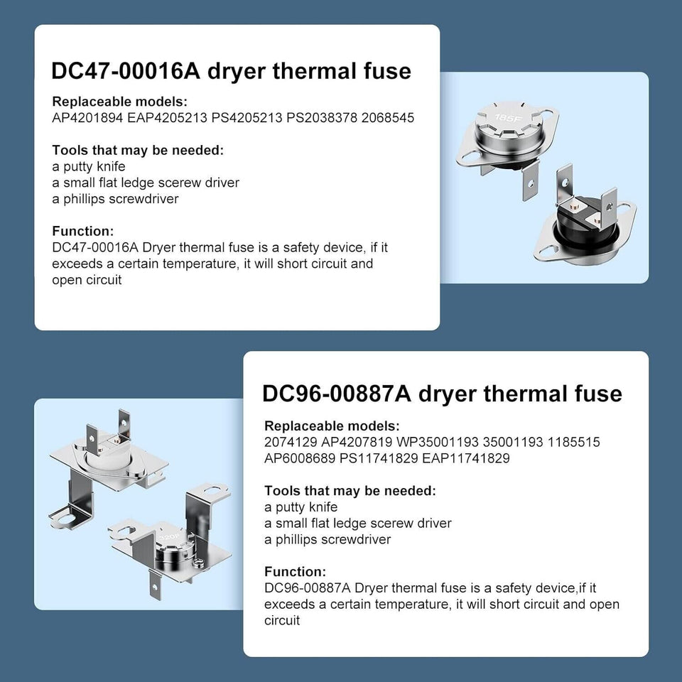 Dryer Heating Element DC47-00019A Replacement Part for Samsung Whirpool Kenmore