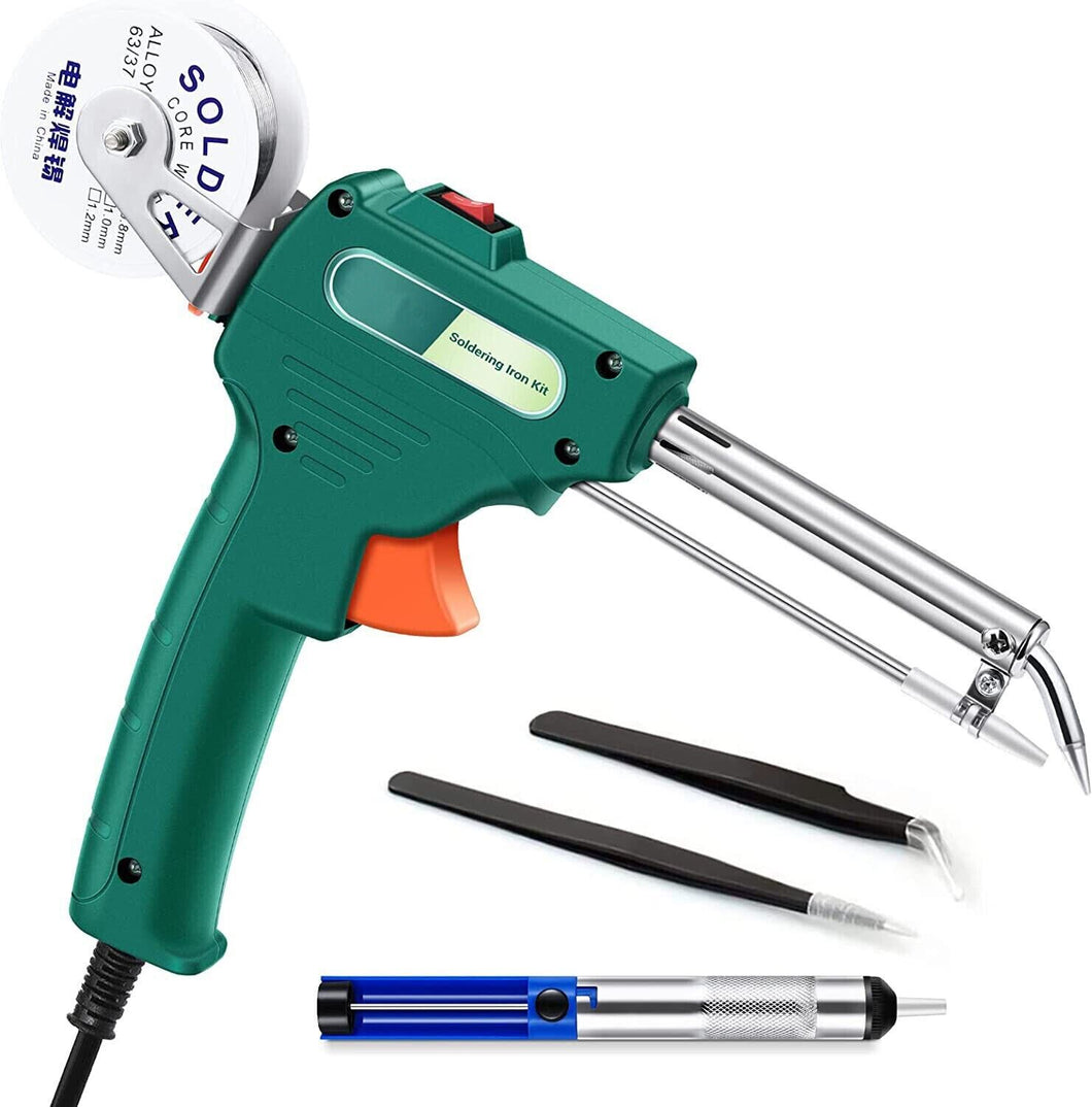 Electric Auto Soldering Iron Gun Kit Hand-Held Tweezers Wire Welding Tool 60W US