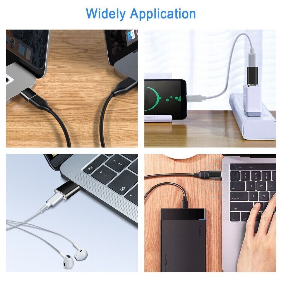 NEW 4 PACK USB C 3.1 Type C Female to USB 3.0 Type A Male Port Converter Adapter