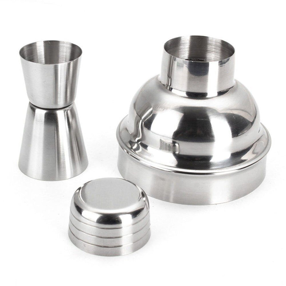 Stainless Steel Cocktail Shaker Mixer Drink Bartender Martini Tools Bar Set Kit