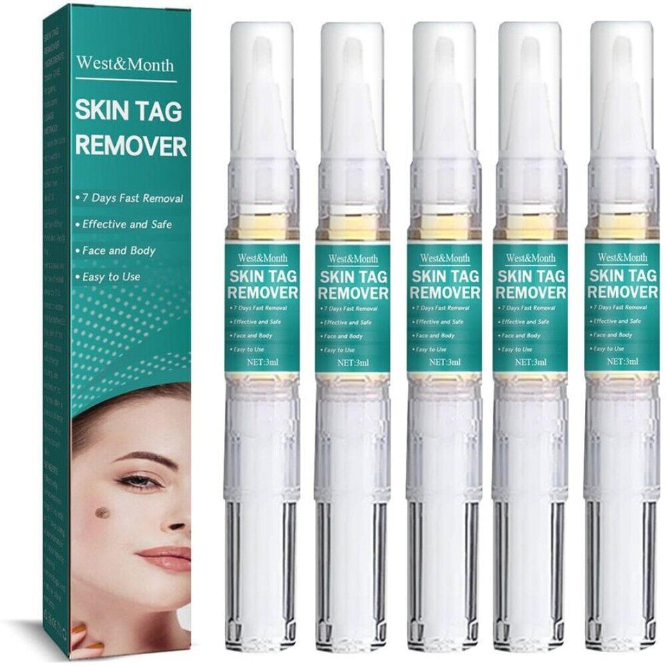 5-Pack Painless Wart Remover Pen Eliminate Skin Tag Foot Corn Mole Restoration