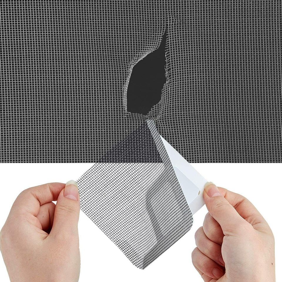 5x Window Door Screen Patch Repair Kit Cover Fiberglass Mesh Hole Repaire Tape