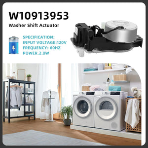 Actuator Compatible with Whirlpool Washer W10913953 W10597177 W10815026 AP60372