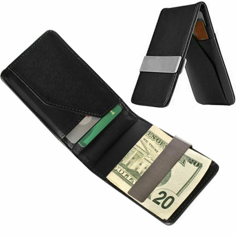 Stainless Steel Money Clip Silver Metal Pocket Holder Wallet Credit Card Holder