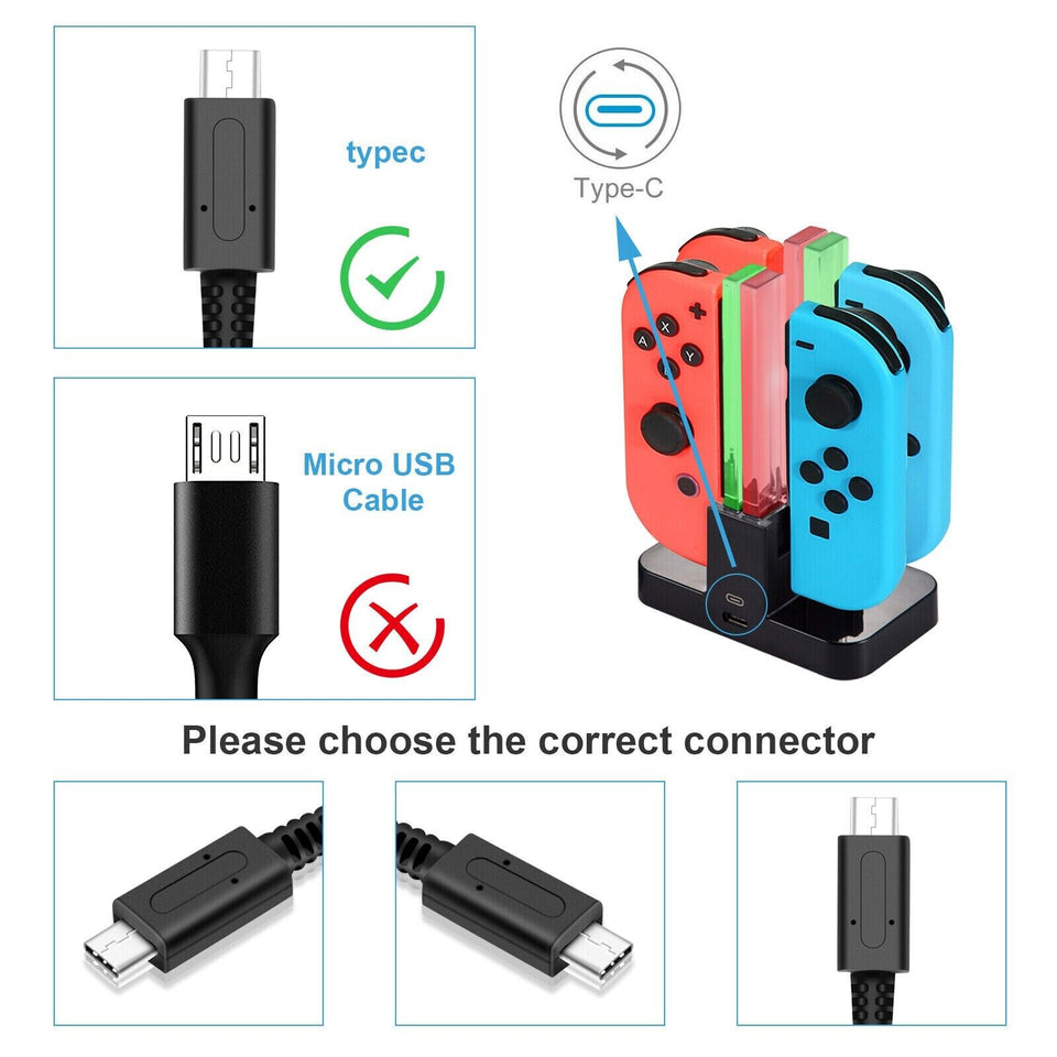 Home Wall Travel Charger Plug Cord AC Adapter Power Supply for Nintendo Switch