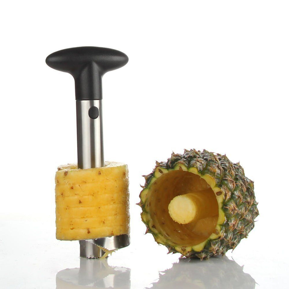 2 Packs Pineapple Cutter Corer Slicer Easy Kitchen Tool Stainless Steel with Box