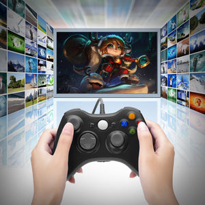 For Microsoft Xbox 360 PC WIN 7 8 10 Wired Game Controller Gamepad Joystick