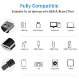 NEW 4 PACK USB C 3.1 Type C Female to USB 3.0 Type A Male Port Converter Adapter