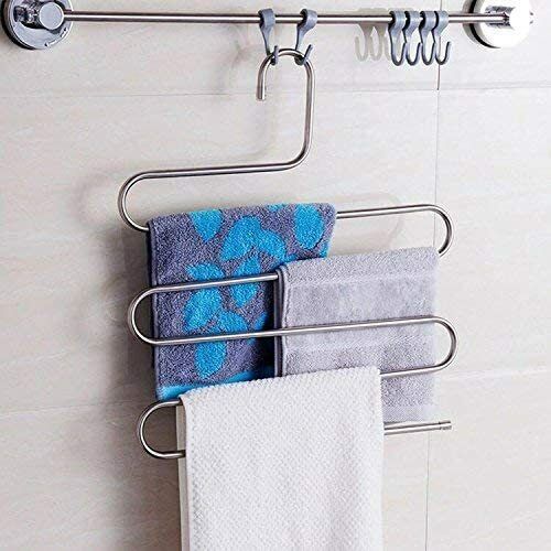 Trousers Hanger 5 Layers S Shape Pants Scarf Hanger Holder Closet Space Saver