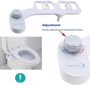 Bidet Fresh Water Dual Spray Kit Non Electric Toilet Seat Attachment Cold Wash