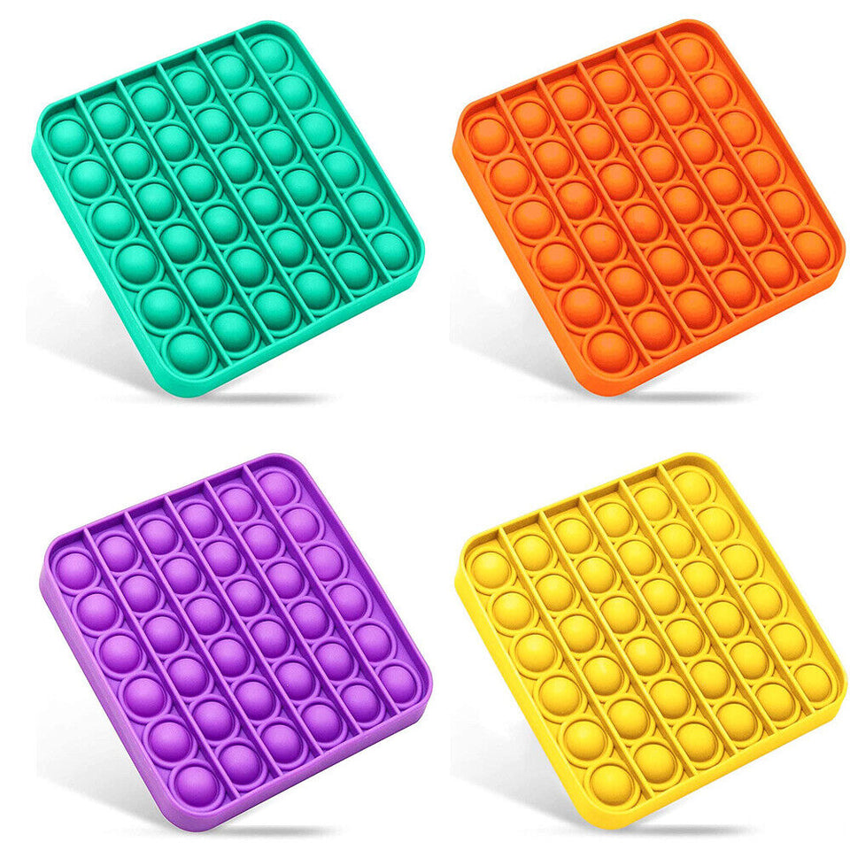 Push Pop Silicone Sensory Fidget Toy Office Anxiety Stress Relief Bubble Game