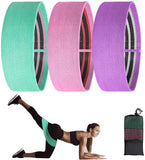 Set of 3 Resistance Hip Bands Exercise Circle for Booty & Glute Fitness Yoga
