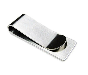 Stainless Steel Money Clip Silver Metal Pocket Holder Wallet Credit Card Holder